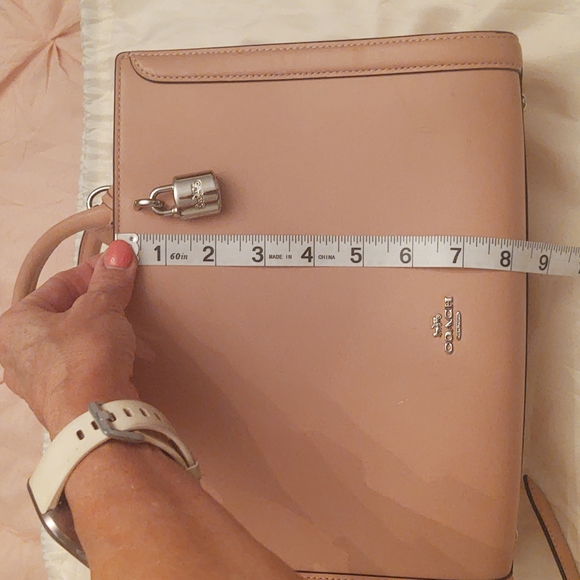 Coach dusty pink satchel with adjustable strap - Picture 11 of 12